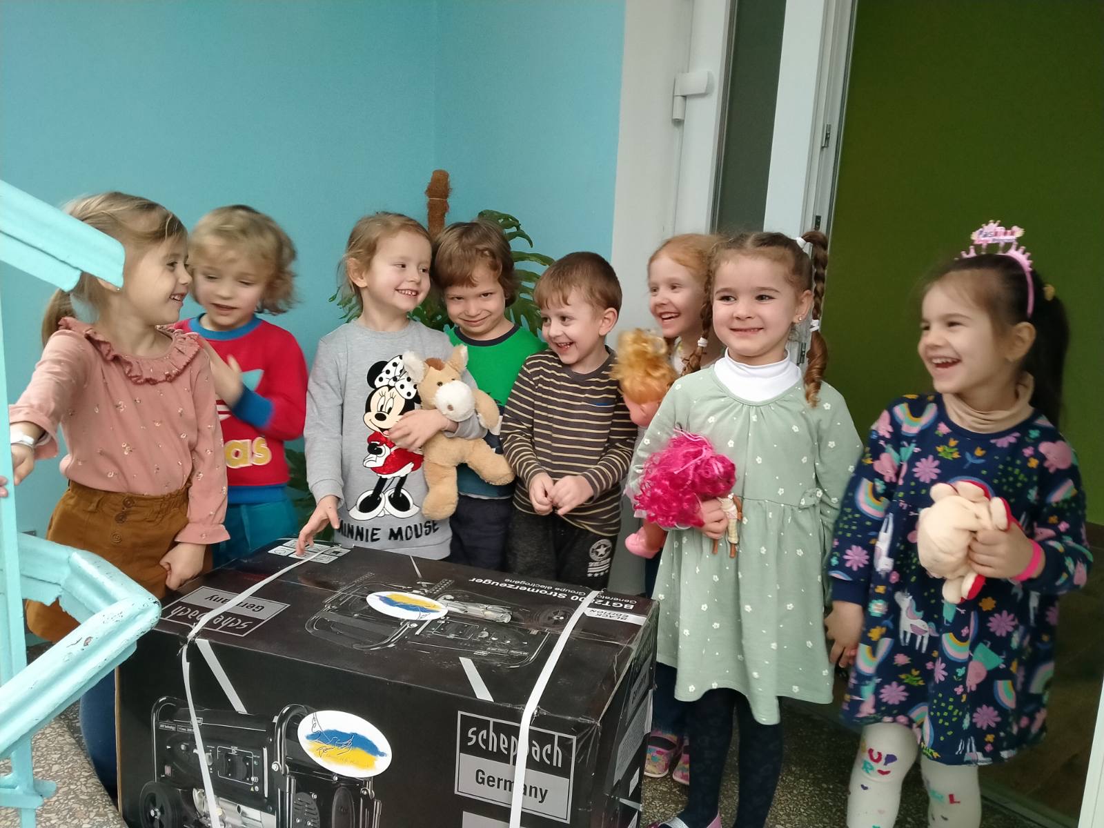 Und noch in einem Kindergarten wird es hell und warm